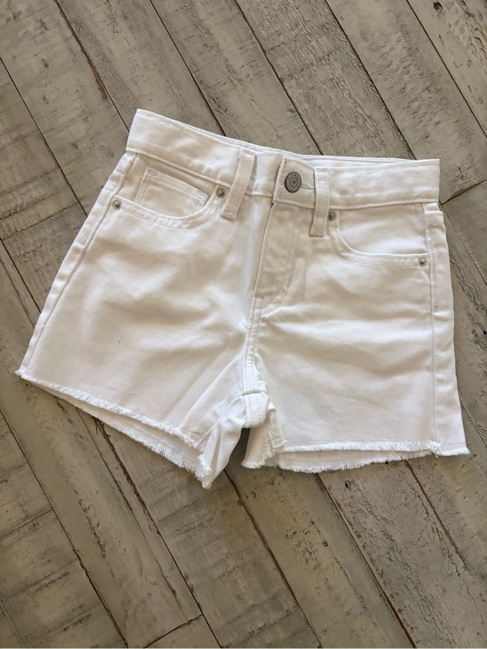 Old Navy White Denim Kids Cutoff Shorts